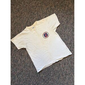 Vintage Foster's Lager G'day Mate Shirt Mens Medium Royal First Class Cotton USA